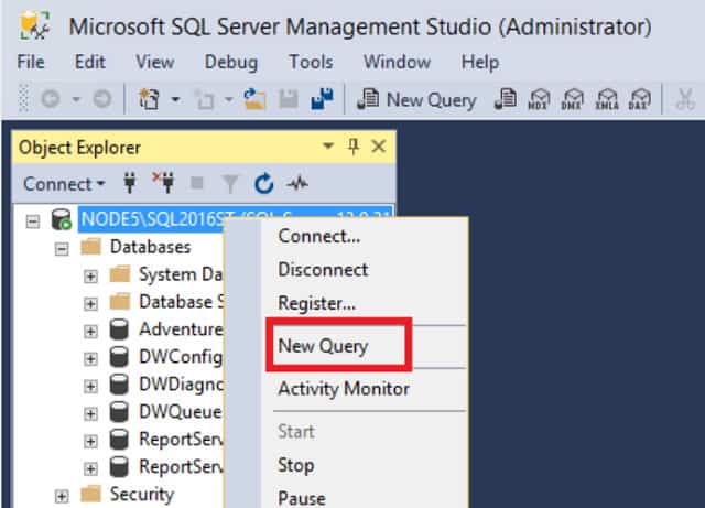 Microsoft SQL Server Management Studio