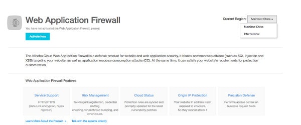 Firewall dell'applicazione Web Amazon AWS