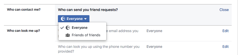 Facebook-Freundschaftsanfragen
