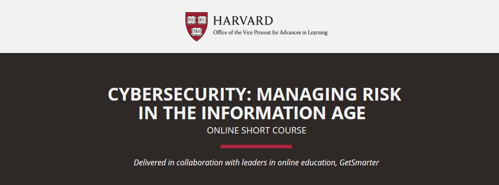 دورة الأمن السيبراني بجامعة هارفورد على الإنترنت.