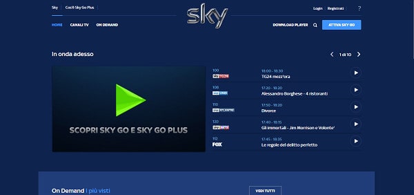Las mejores VPN para Sky Go Italia