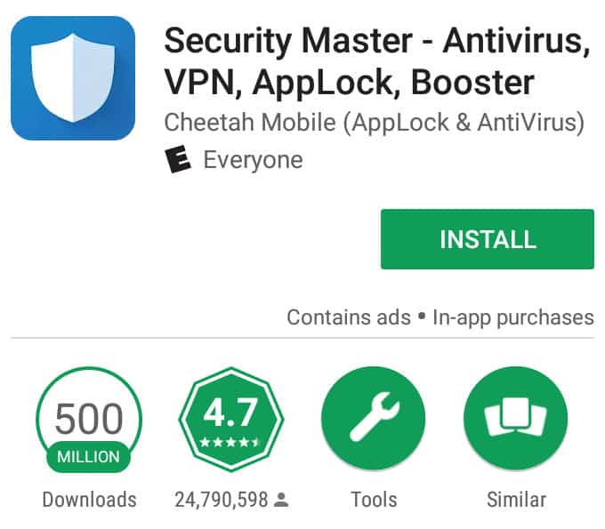 Super Speed ​​Cleaner Android Antivirus