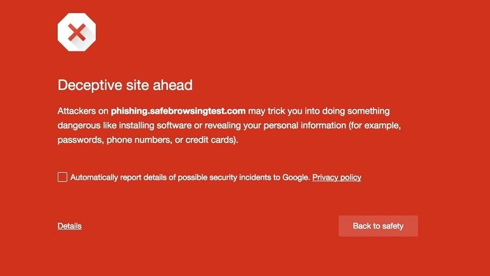 Googleセーフブラウジング警告