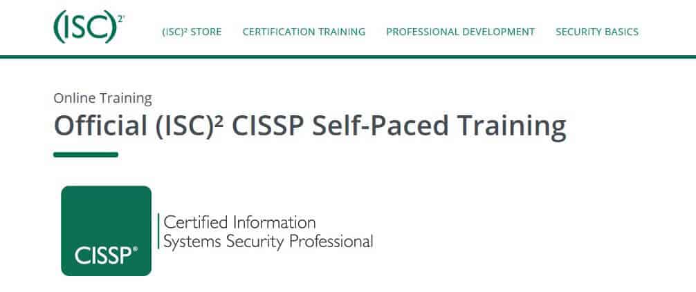 Treinamento individualizado do CISSP² (ISC)