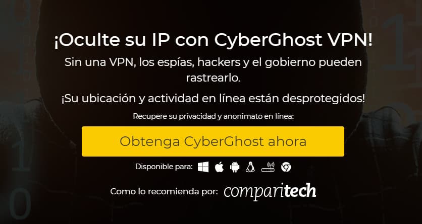 Cyberghost hideIP es