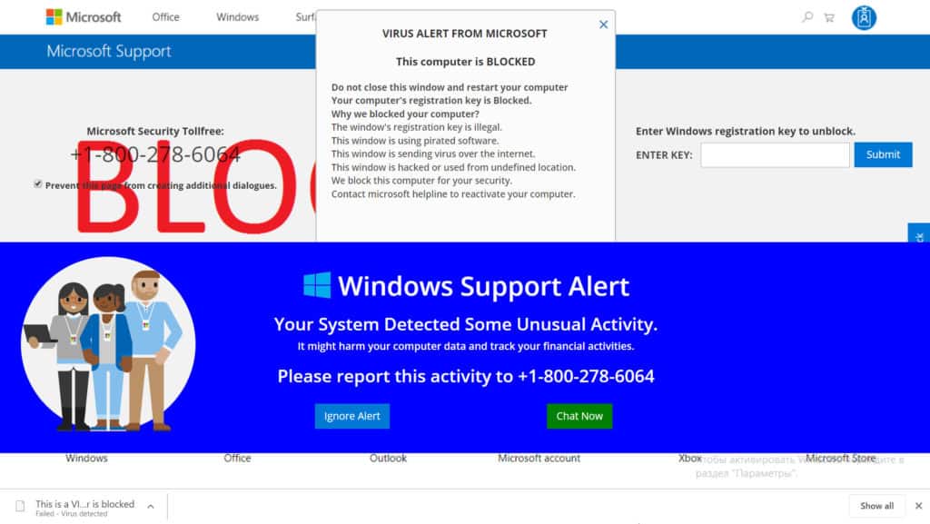 Windows Tech Support Betrug