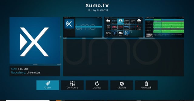 Complemento Xumo TV Kodi