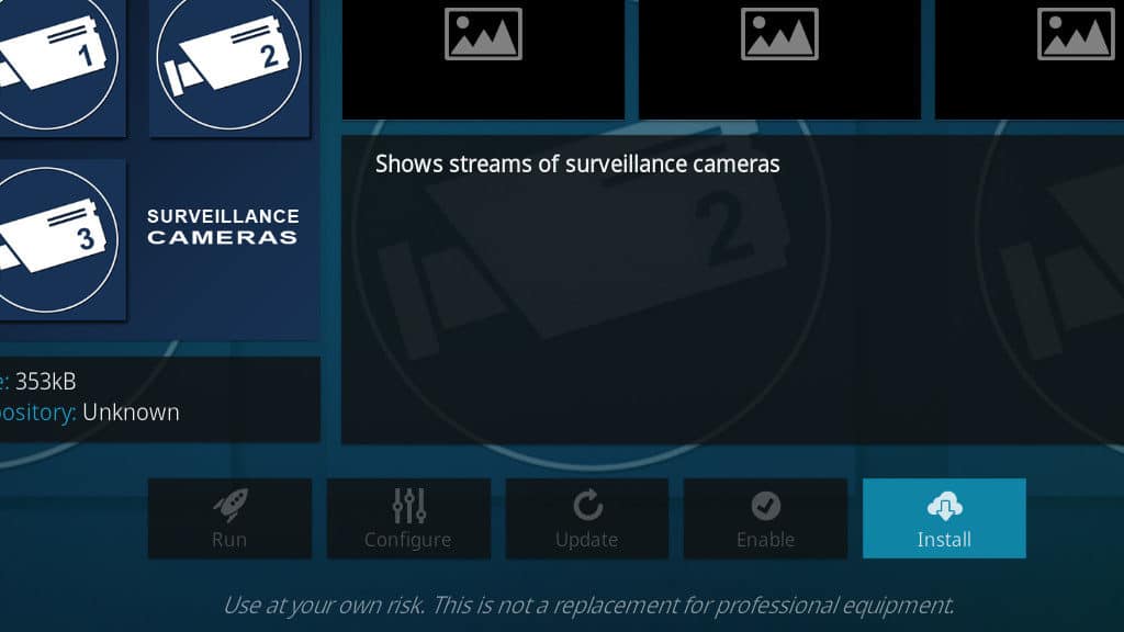 Caméras de sécurité Kodi - Caméras de surveillance
