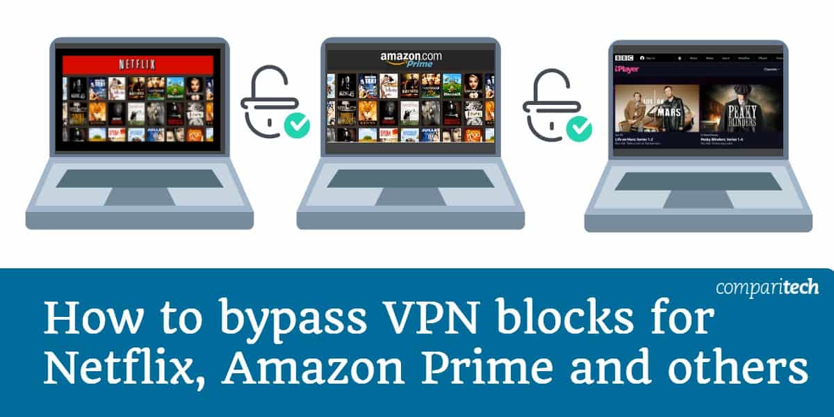 Cómo evitar los bloques VPN para Netflix, Amazon Prime y otros