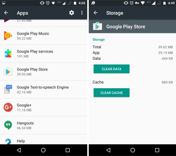 Google Play Daten löschen