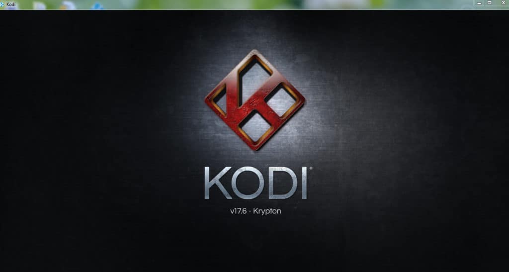 Schermata iniziale Kodi 17.6 Krypton