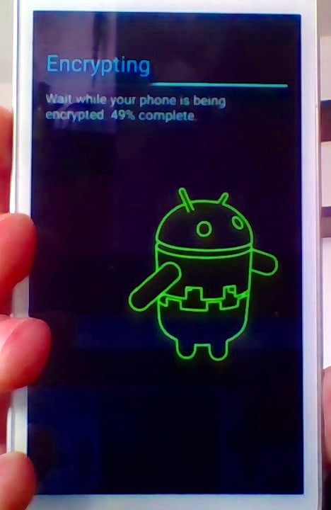 criptografia de telefone android
