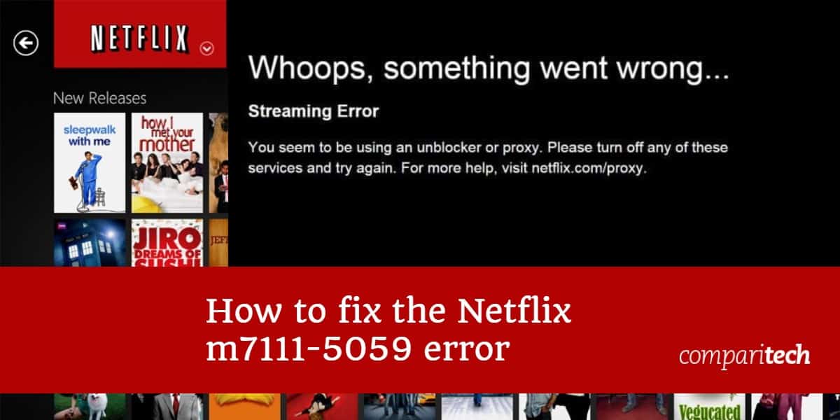 Error de Netflix m7111-5059