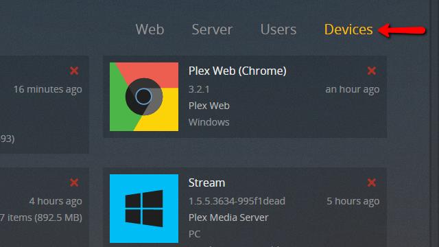 Plex Server - إزالة الخادم 2