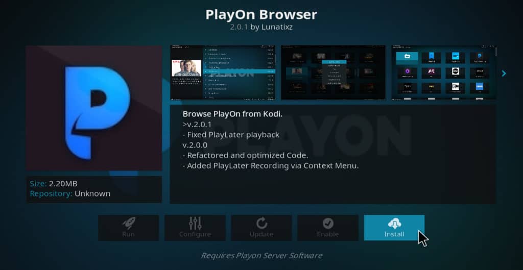 Como instalar e usar o addon PlayOn Kodi