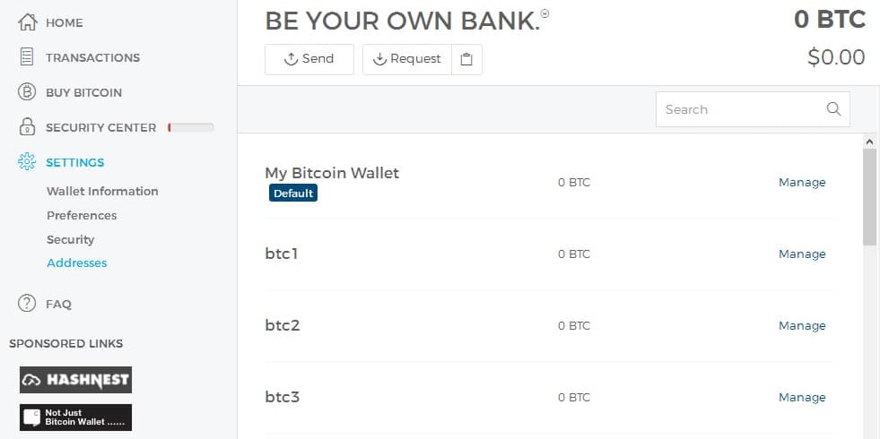 Bitcoin mezcla múltiples billeteras