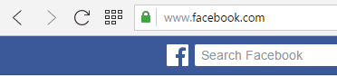 Facebook Vorhängeschloss-Symbol