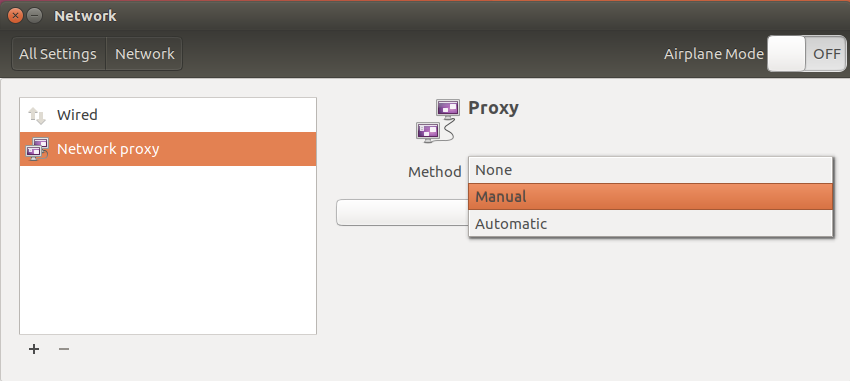 Proxy di rete Ubuntu