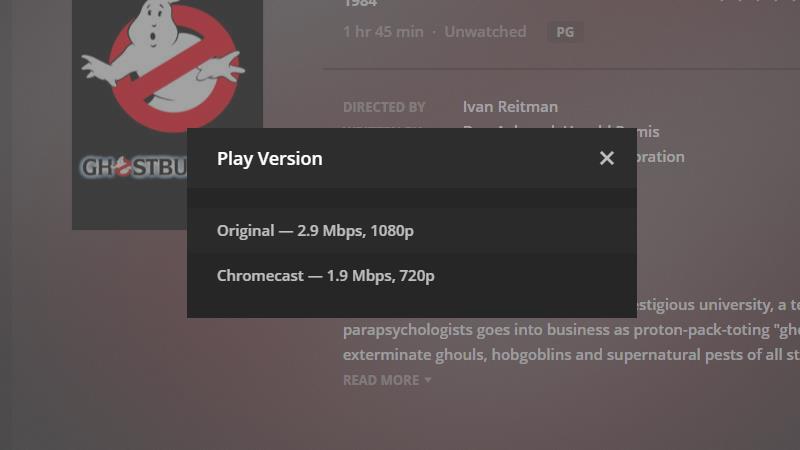 Plex on Chromecast - تحسين الفيديو لجهاز Chromecast