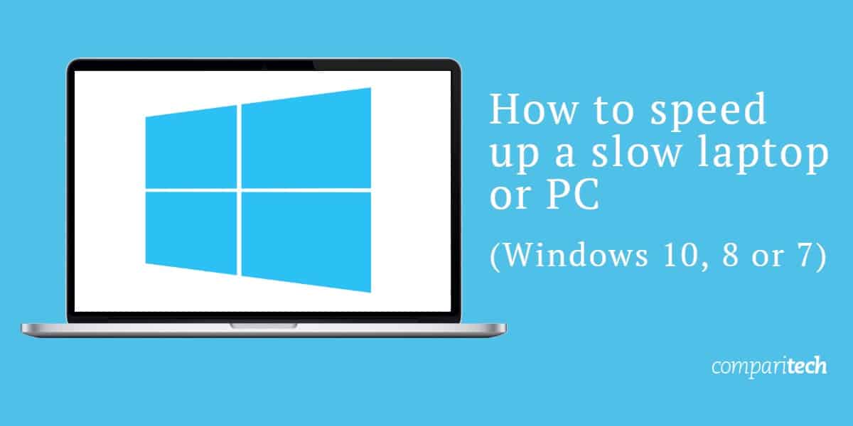 Cómo acelerar una computadora portátil lenta o PC con Windows