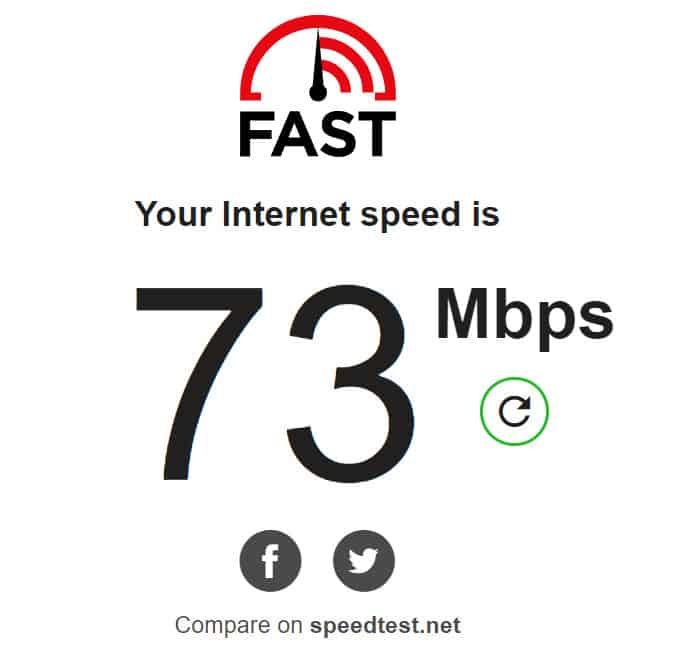 velocità di internet