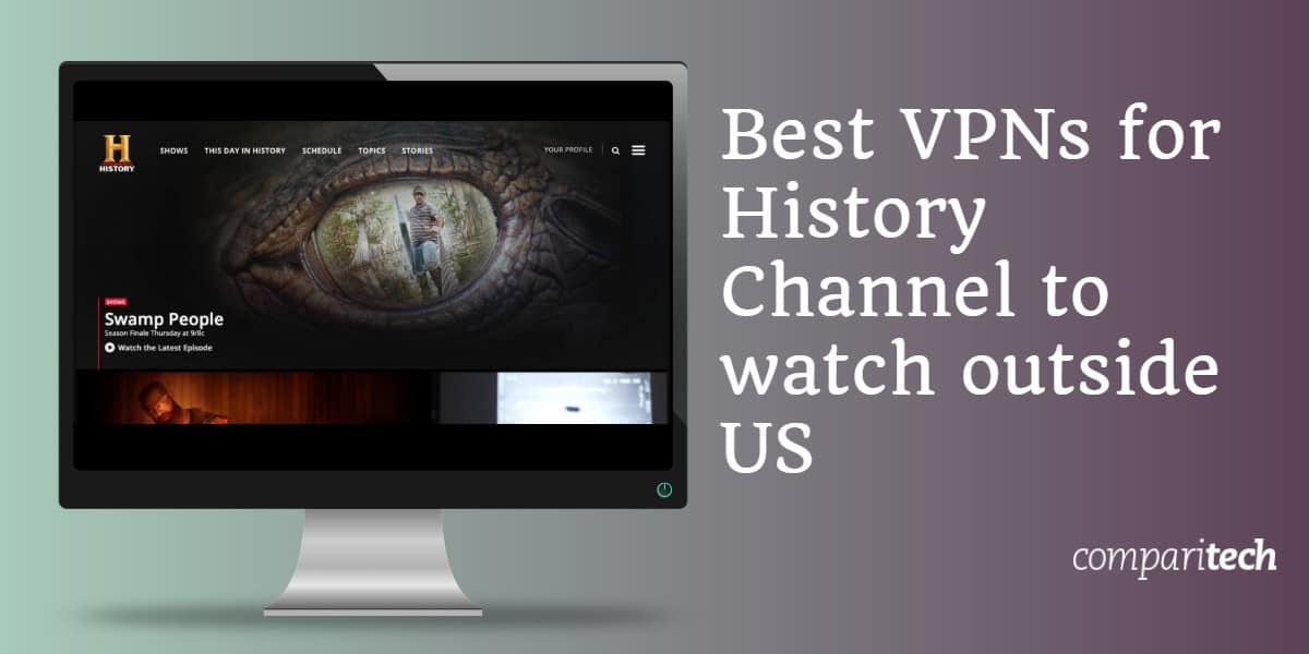 Las mejores VPN para History Channel para ver fuera de EE. UU.