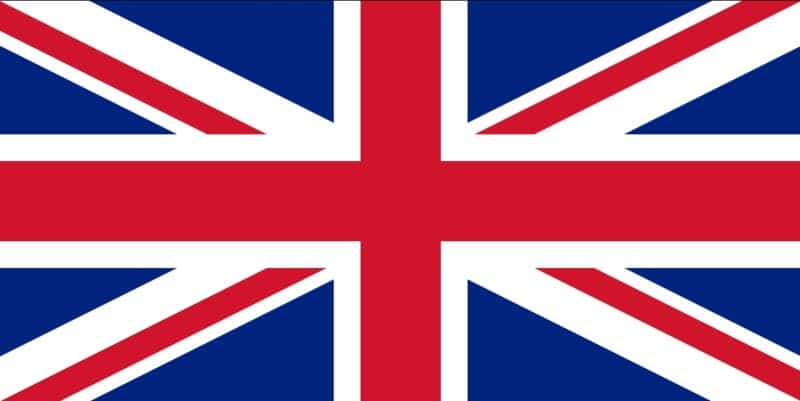 bandiera del Regno Unito