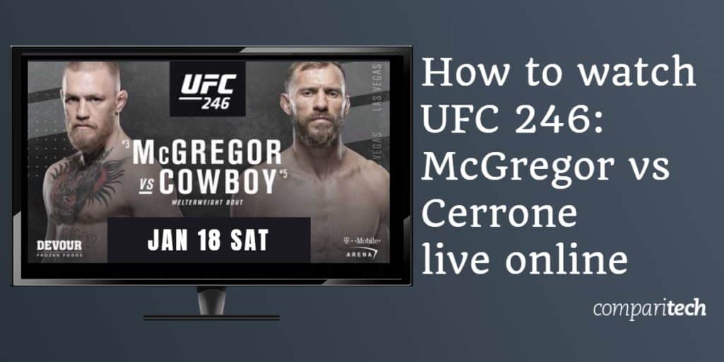 UFC 246 McGregor gegen Cowboy Cerrone