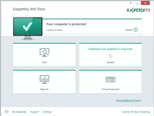 Kaspersky-AV-interface