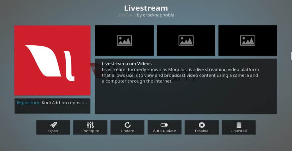 Addon Livestream Kodi