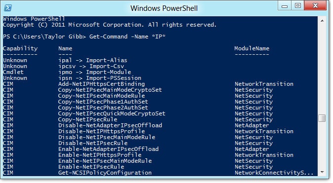 come eseguire i cmdlet PowerShell