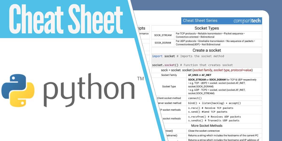 Folha de dicas de programação de rede Python