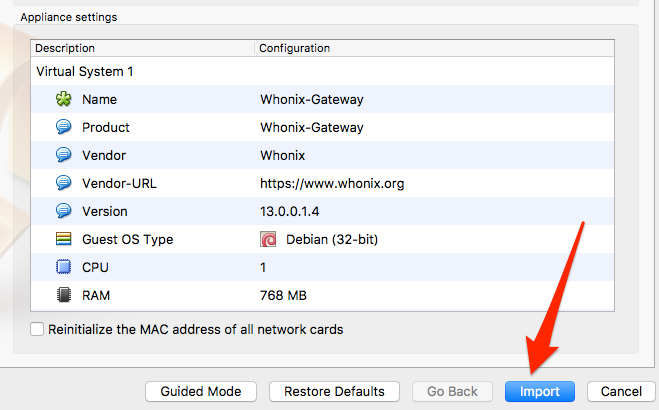 whonix gateway virtualbox configuración