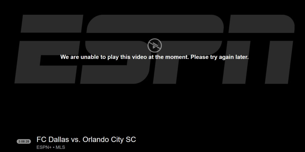 ESPN现场停电