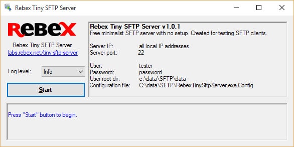 servidor SFTP syncplify.me