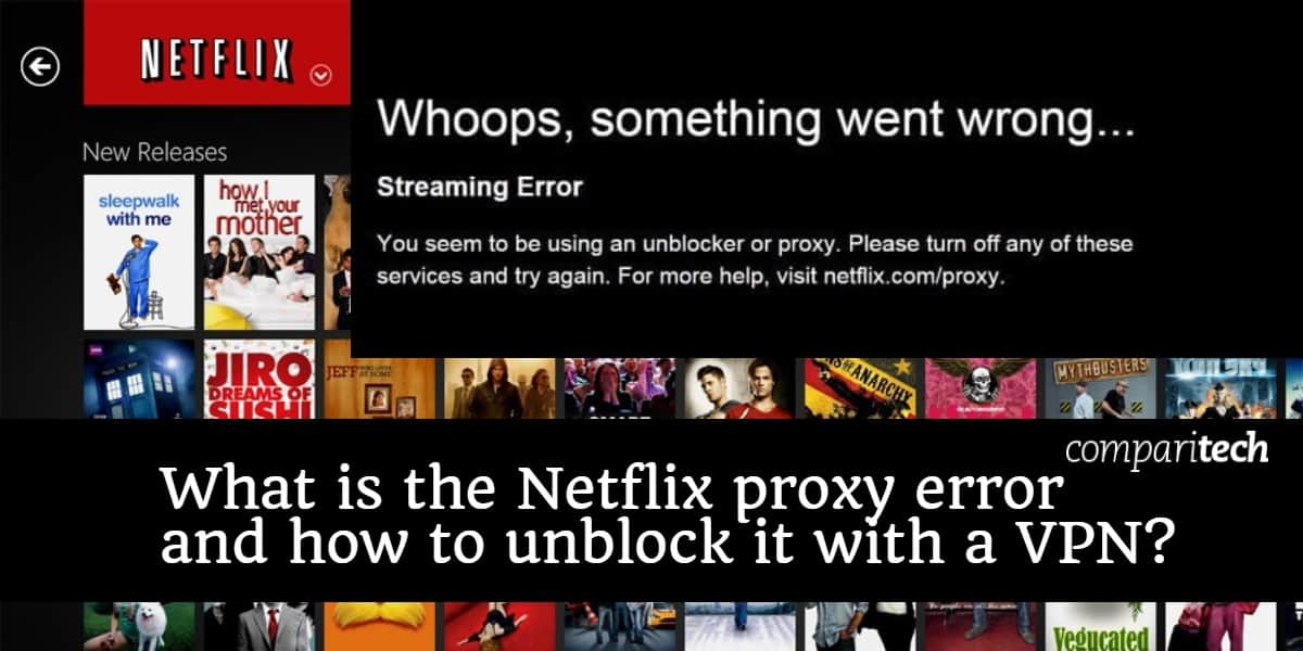 Netflixプロキシエラー