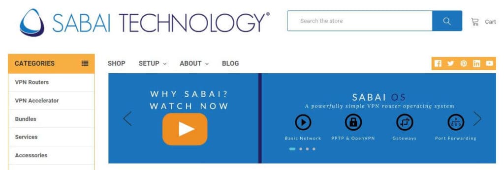 Sabai Technologyホームページ。